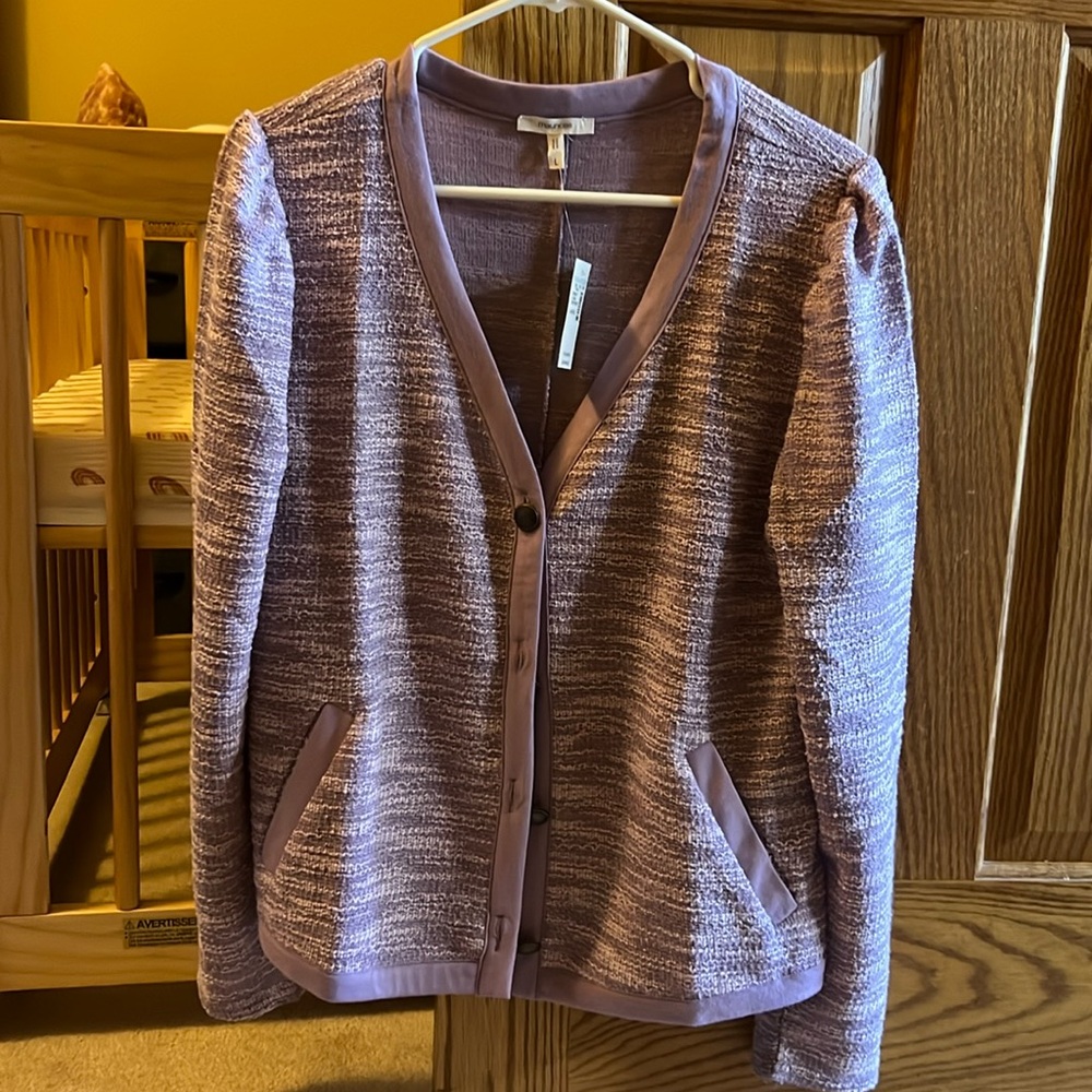 Maurice’s Purple Cardigan with pockets